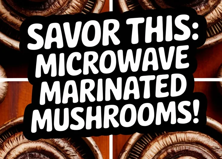 Microwave Marinated Grilled Portobello Mushrooms