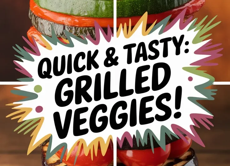 Grilled Veggie Stack – Microwave Finish Option