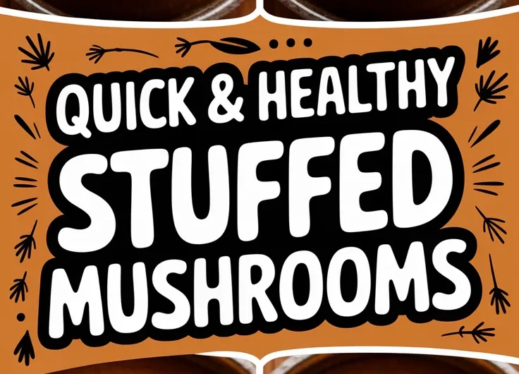 Healthy Microwave Stuffed Mushrooms