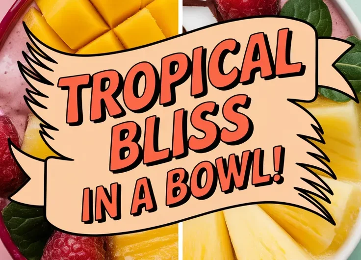 Island Vibes Smoothie Bowl (Microwave Fruits Optional)