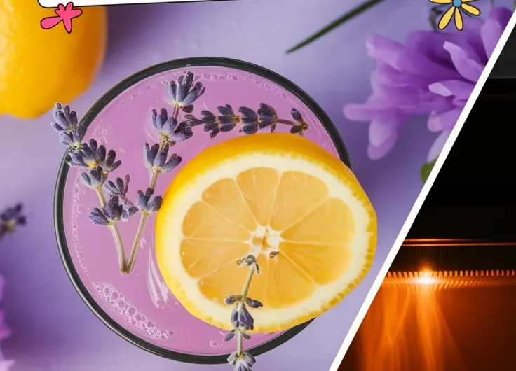 Lavender Lemonade for Spring (Microwave Syrup)