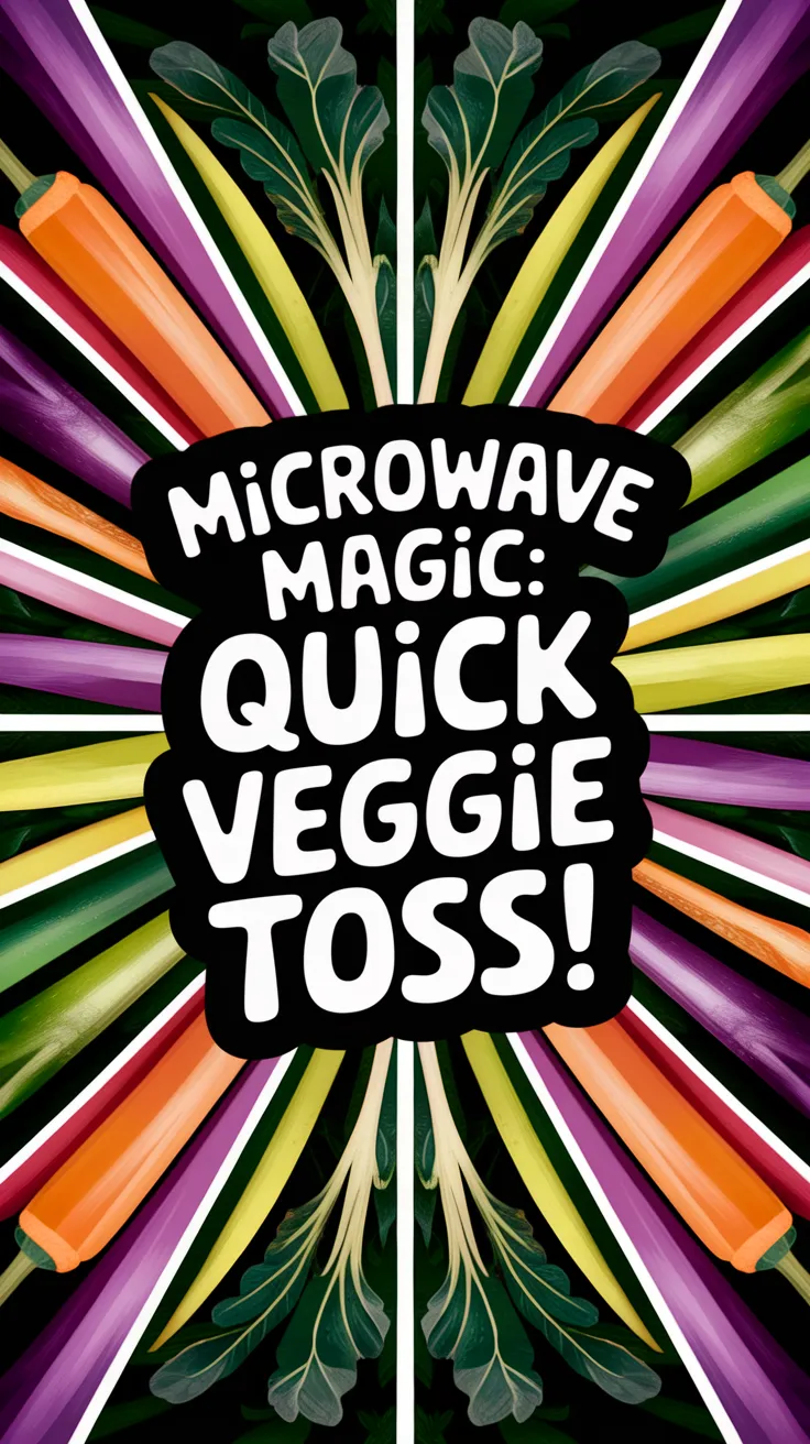 Colorful vegetables for Lazy Garden Veggie Toss prepared in the microwave