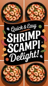 Delicious microwave shrimp scampi dish for a quick meal