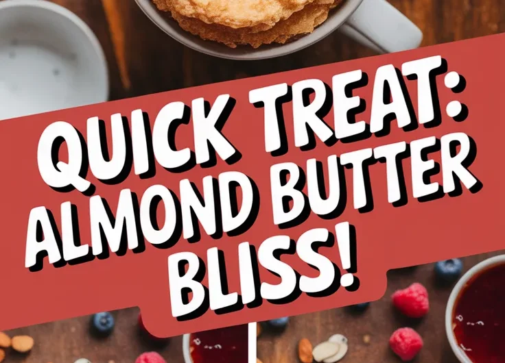 2-Minute Microwave Almond Butter & Jelly Mug Cake