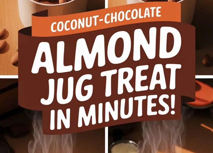 2-Minute Microwave Almond Joy Oatmeal Mug