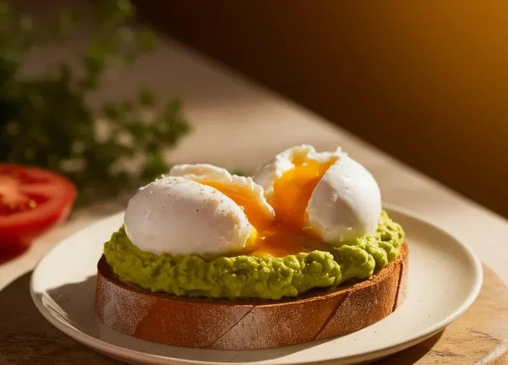 2-Minute Microwave Avocado Toast with Egg