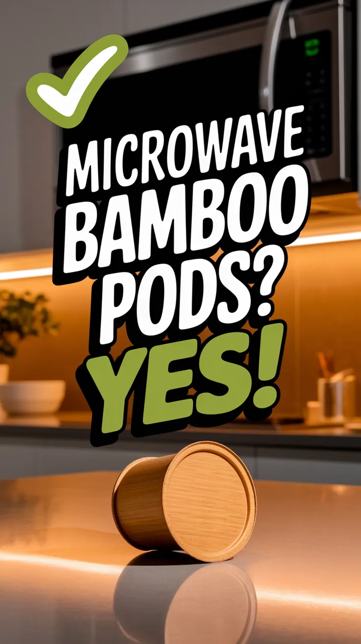 Reusable bamboo fiber coffee pods suitable for microwaving