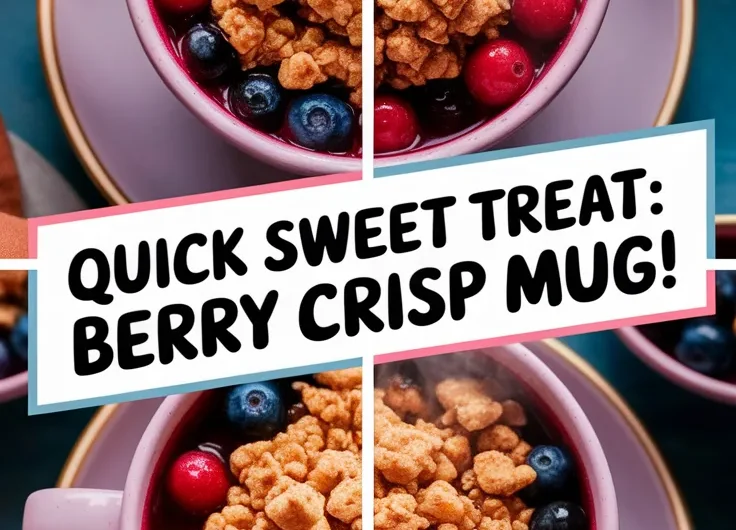 Microwave Berry Crisp Mug