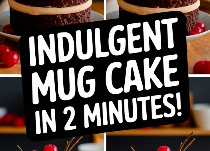 Microwave Black Forest Mug Cake