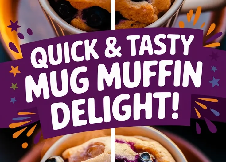 Microwave Blueberry Muffin Mug