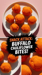 Delicious microwave buffalo cauliflower bites perfect for snacking
