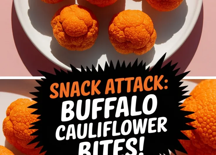 Microwave Buffalo Cauliflower Bites