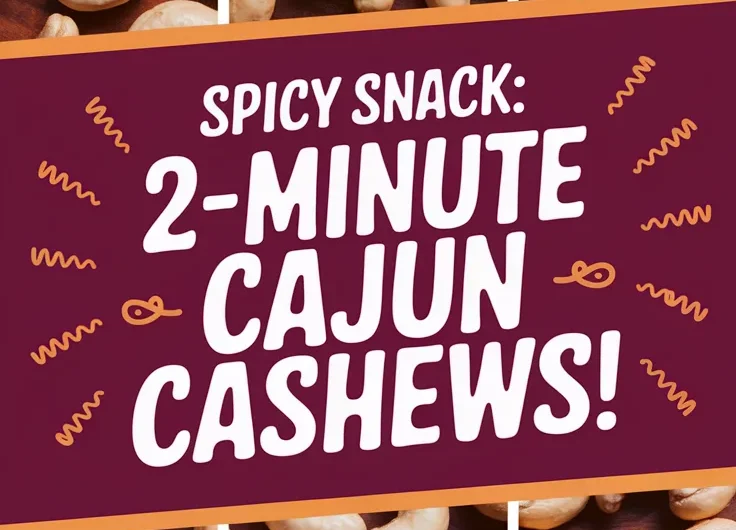 Quick Microwave Cajun Cashews