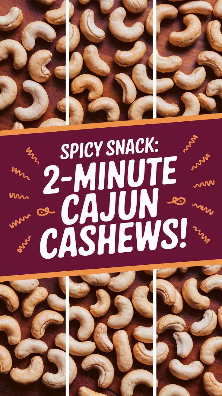 Delicious Cajun cashews prepared in a microwave, perfect for a quick snack.