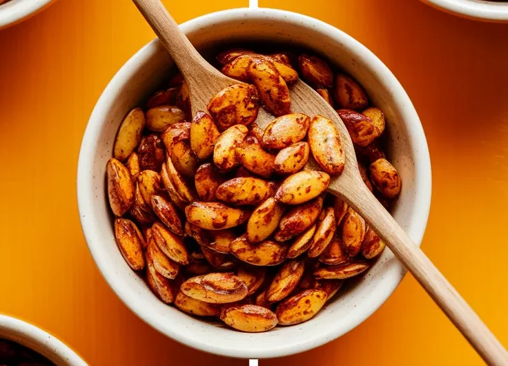 Quick Microwave Cajun Pumpkin Seeds