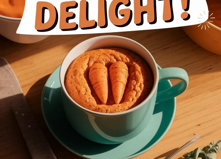 2-Minute Microwave Carrot Cake Mug (No Eggs)