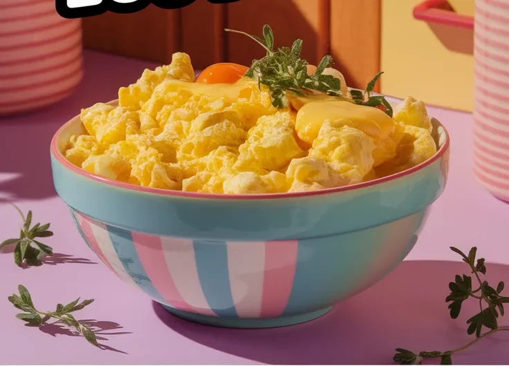 2-Minute Microwave Cheesy Scrambled Eggs (No Pan)