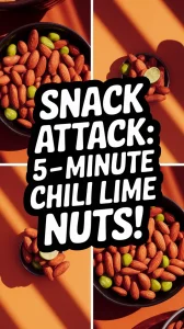 Delicious chili lime almonds prepared quickly in the microwave.