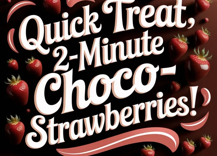 2-Minute Microwave Chocolate-Covered Strawberries