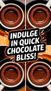 Delicious 2-minute microwave chocolate mug cake, easy recipe without eggs or dairy.
