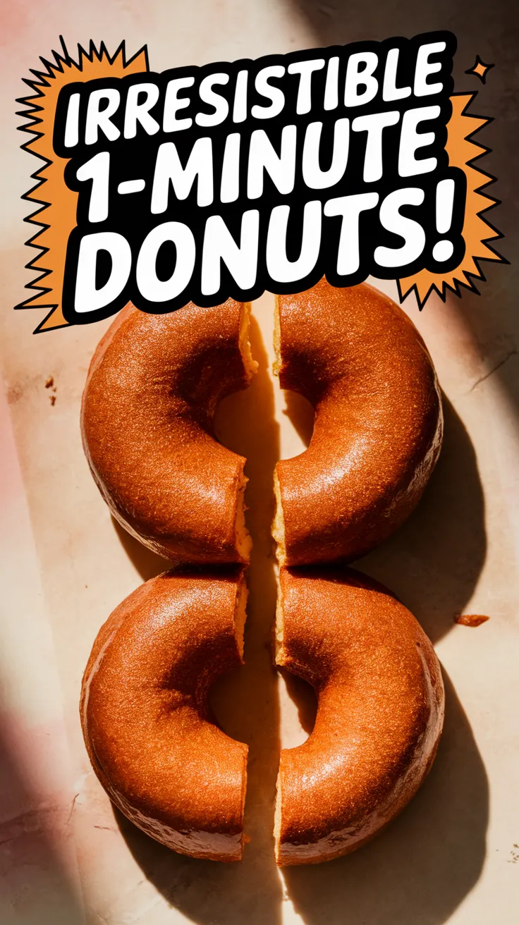 Delicious microwave cinnamon sugar donuts, freshly made and quickly cooked.