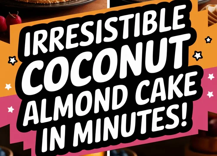 Microwave Coconut Almond Cake
