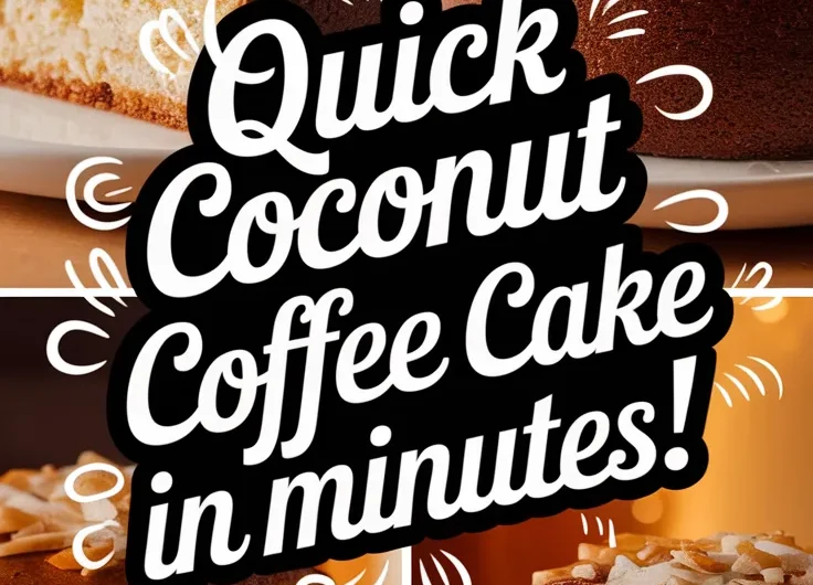 Microwave Coconut Coffee Cake
