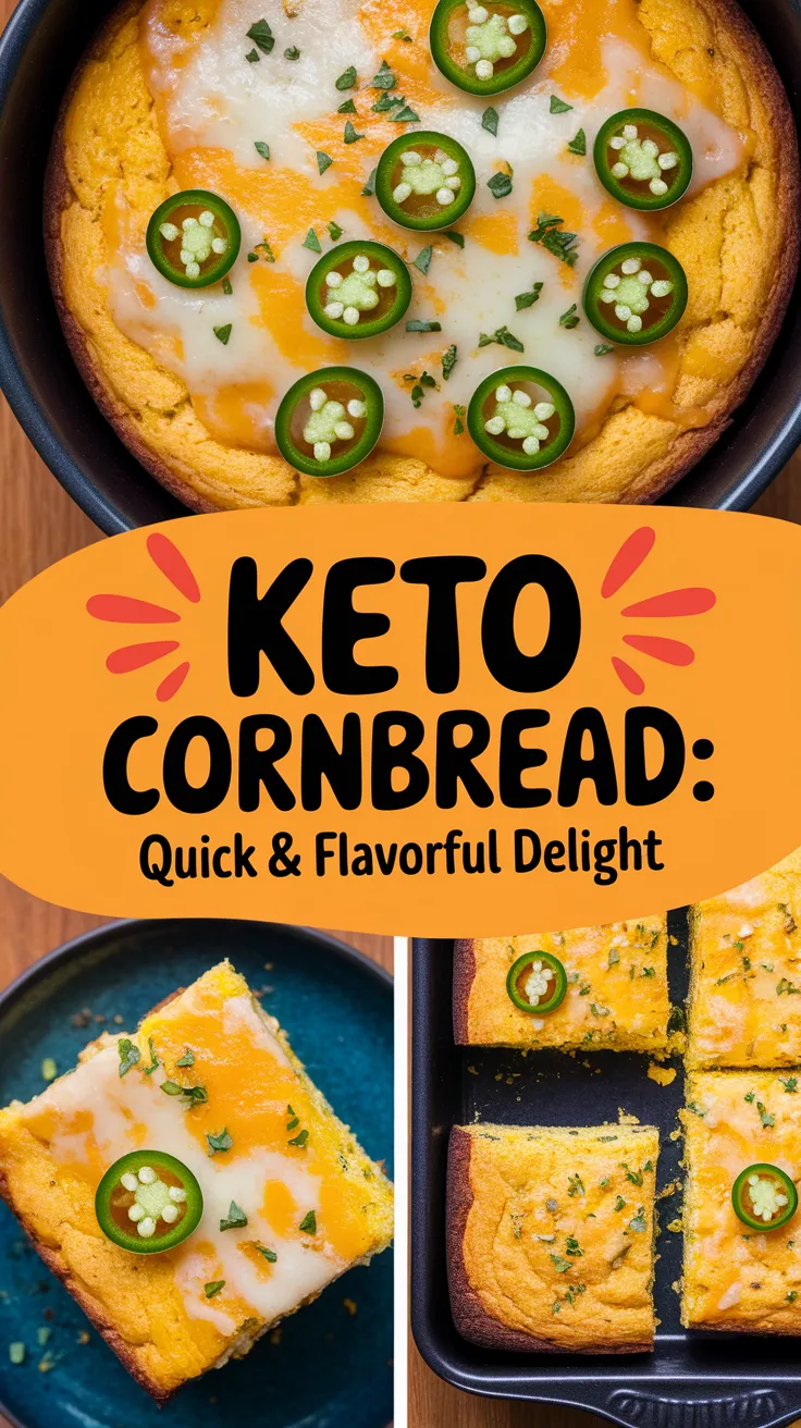 Delicious Keto Microwave Cornbread with Jalapeños and Cheese