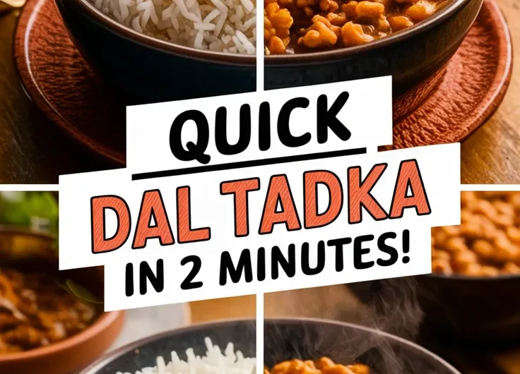 2-Minute Microwave Dal Tadka (Indian Lentil Curry)