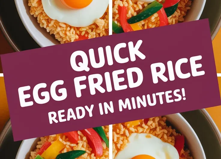 Microwave Egg Fried Rice Bowl