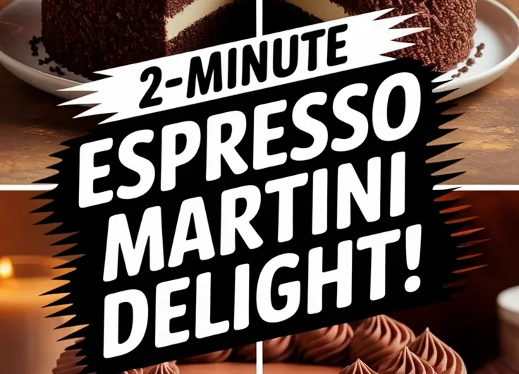 Microwave Espresso Martini Cake