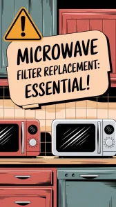 Microwave filter replacement essential for airflow efficiency