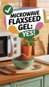 Delicious flaxseed gel ready to be microwaved for haircare use