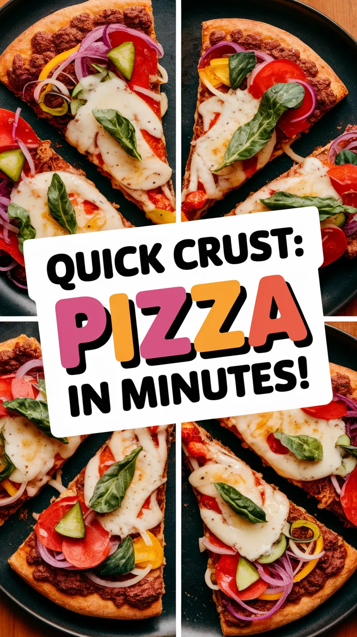 Delicious microwave cauliflower pizza crust topped with fresh ingredients