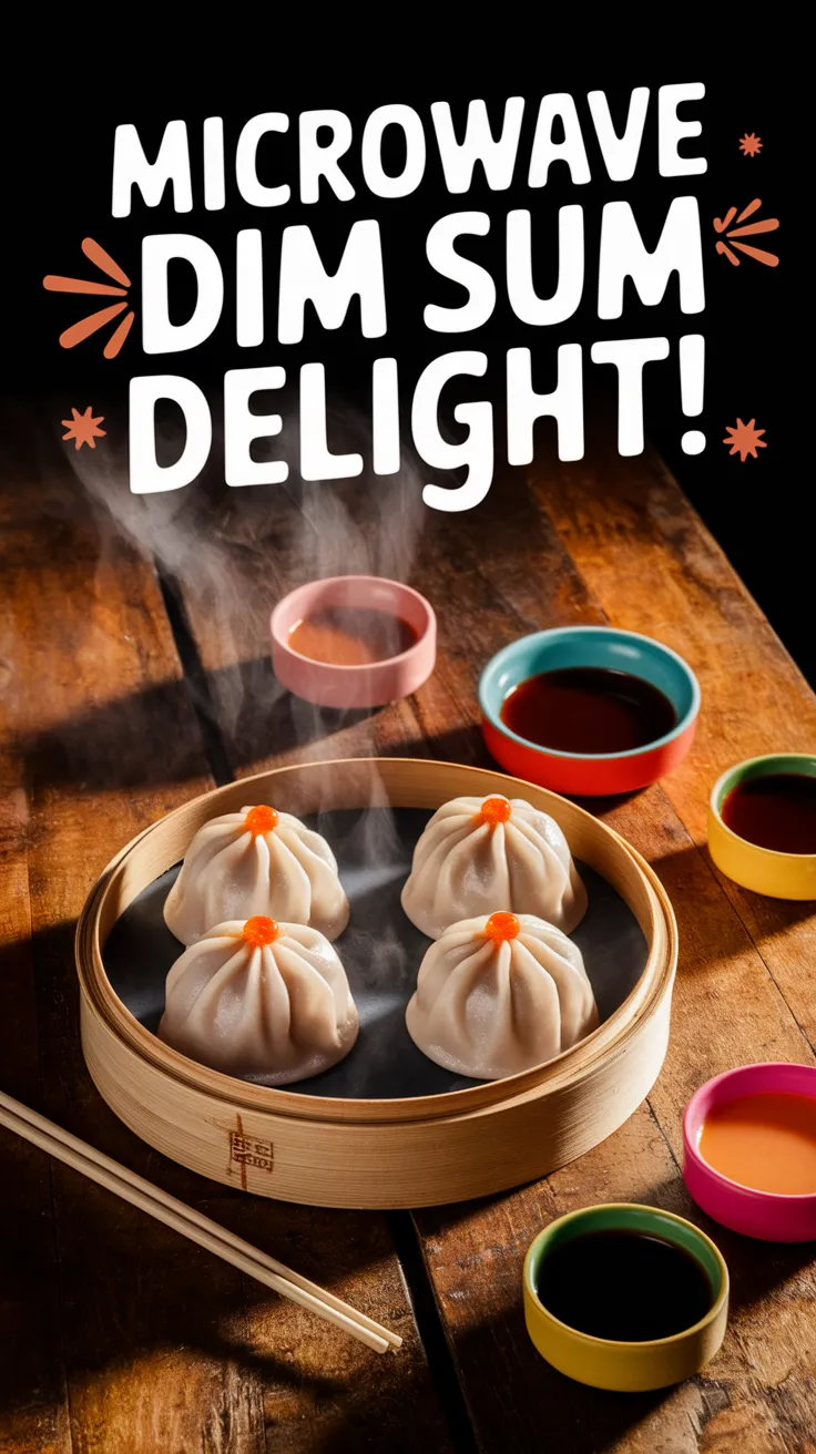 Delicious steamed dim sum ready for microwaving without sogginess
