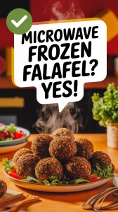 Delicious frozen falafel ready to be microwaved without drying out