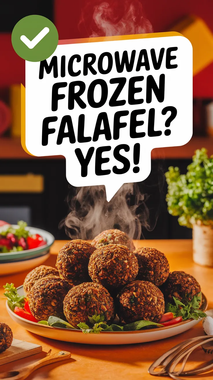 Delicious frozen falafel ready to be microwaved without drying out