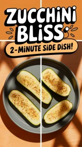 Delicious garlic butter zucchini cooked in a microwave, perfect for a quick side dish.