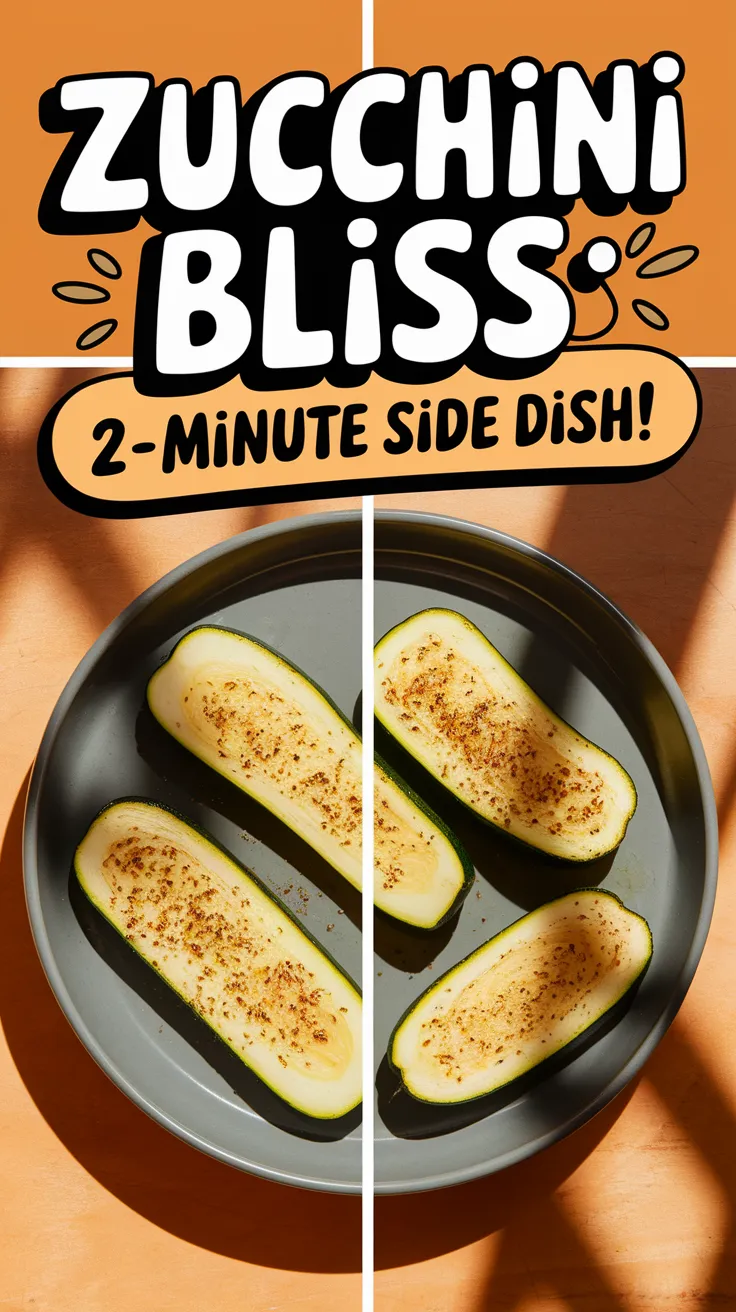 Delicious garlic butter zucchini cooked in a microwave, perfect for a quick side dish.
