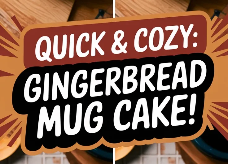 Microwave Gingerbread Mug Cake