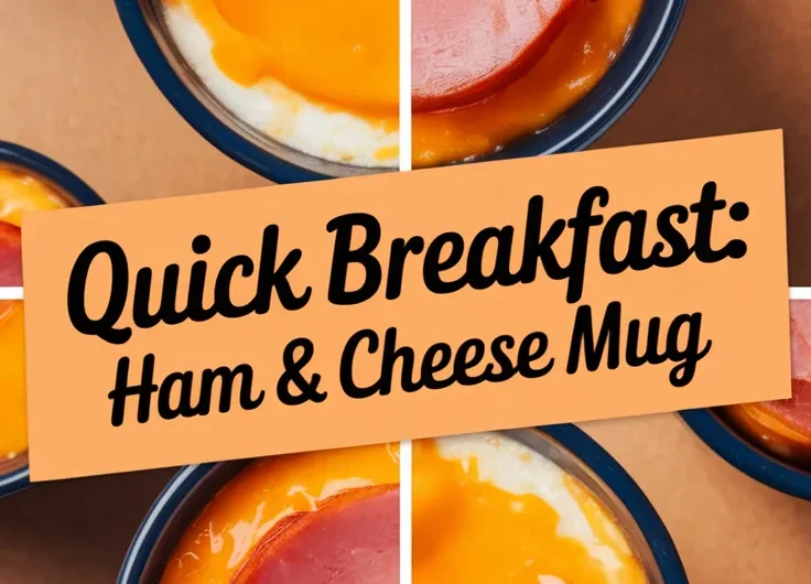 2-Minute Microwave Ham & Cheese Breakfast Mug