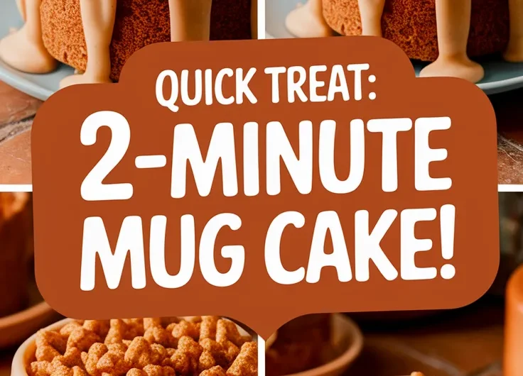 2-Minute Microwave Honey Nut Cereal Mug Cake