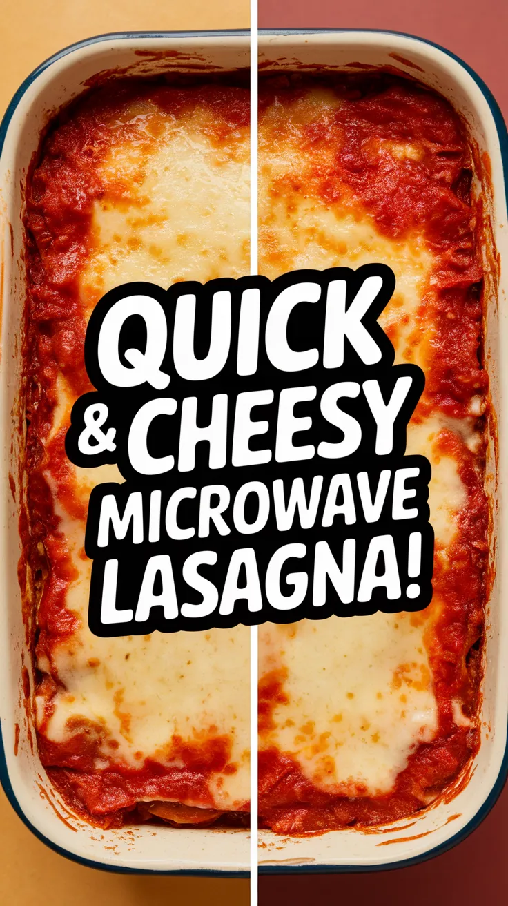 Delicious microwave lasagna in Anyday dish, perfect for quick meals.