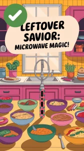 Microwave tool for efficiently reheating leftovers