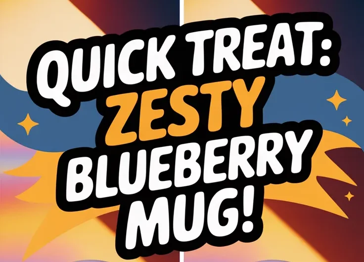 Microwave Lemon Blueberry Mug Cake