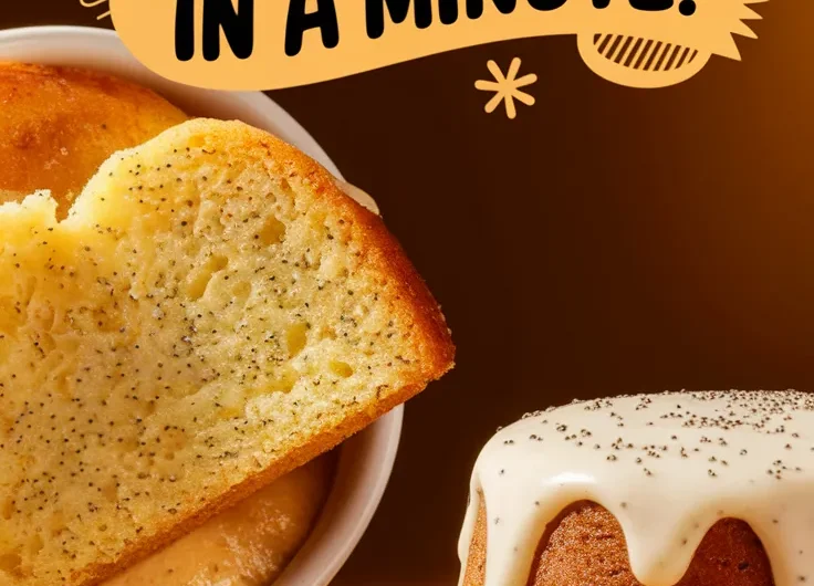 Microwave Lemon Poppy Seed Mug Cake