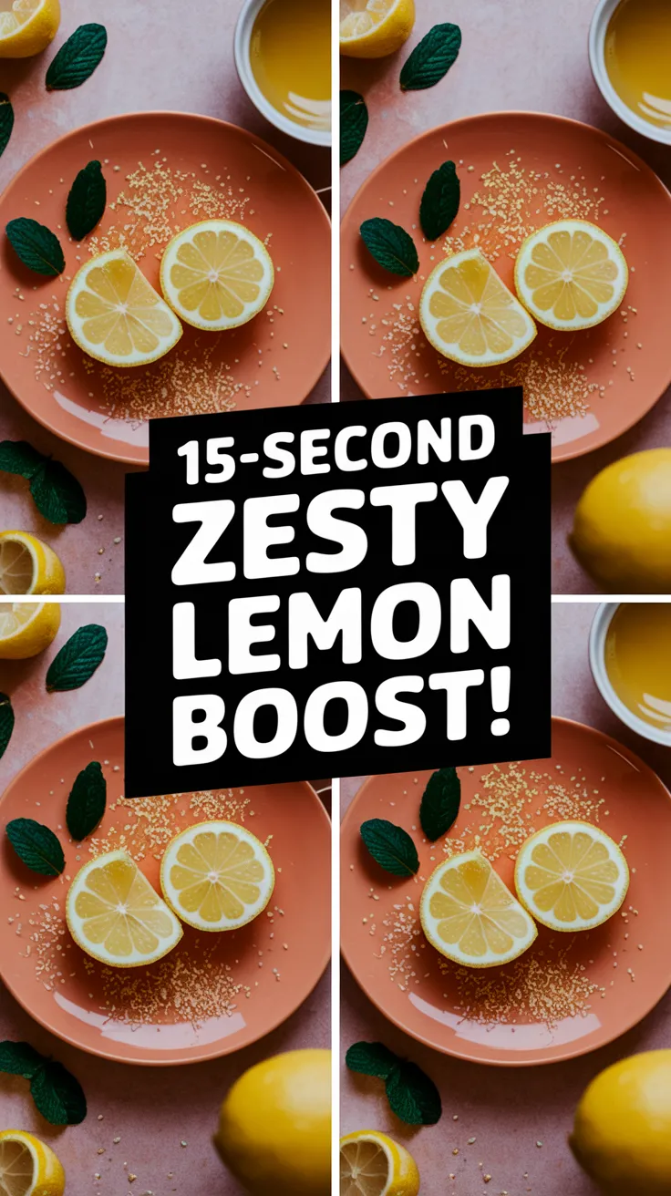 Sliced lemons on a plate highlighting zesty lemon boost for quick recipes