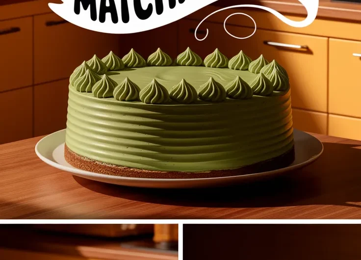 Microwave Matcha Latte Cake