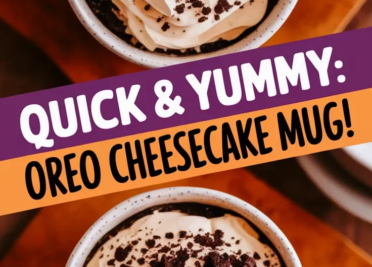 Microwave Oreo Cheesecake Mug