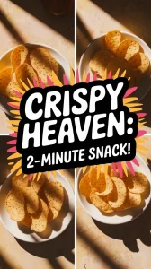 Delicious quick microwave Parmesan crisps served in a bowl